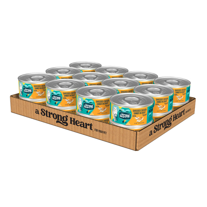 A Strong Heart – 5.5oz Shredded Chicken Dinner In Gravy