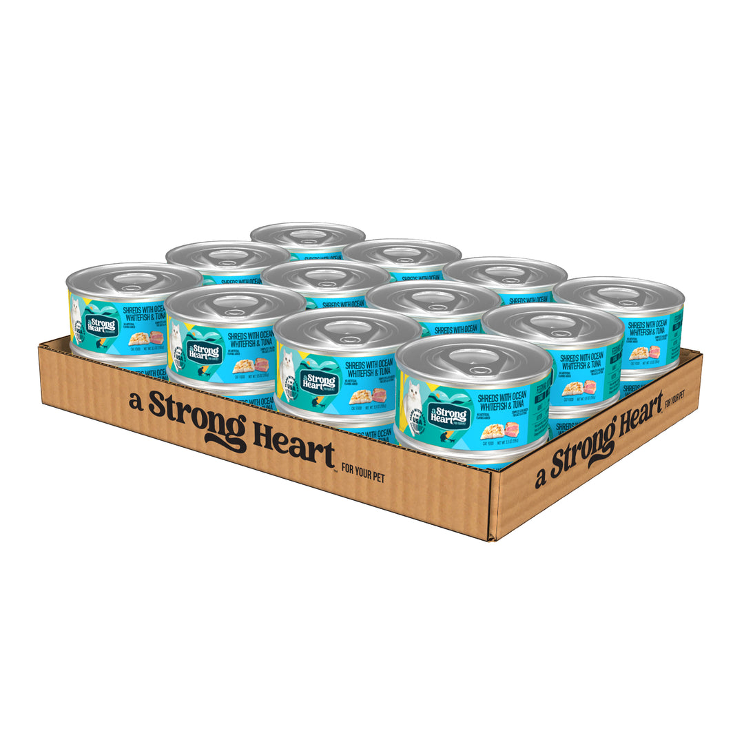 A Strong Heart – 5.5oz Shreds With Ocean Whitefish & Tuna