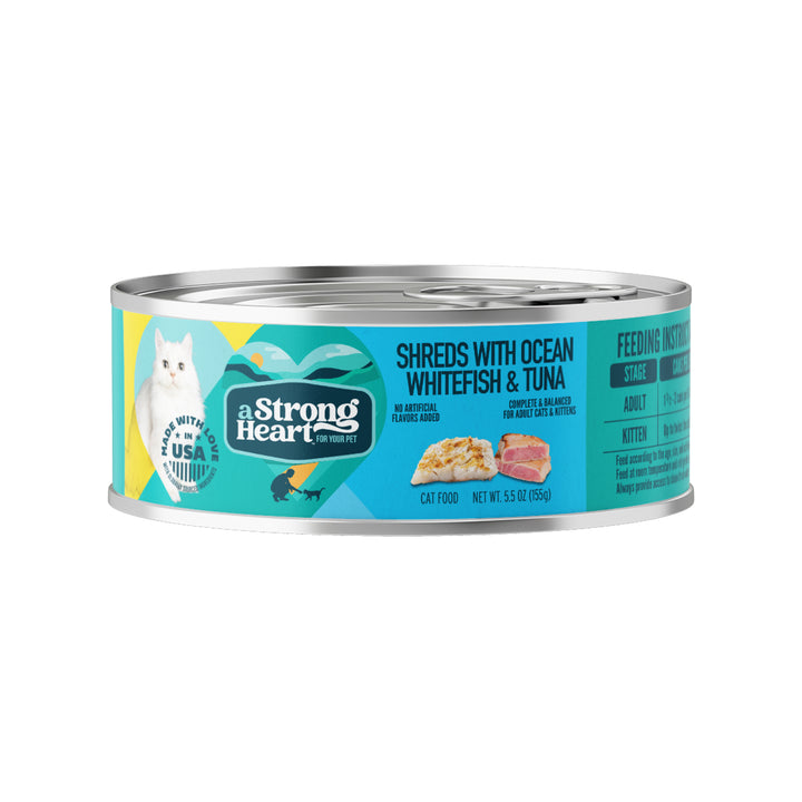 A Strong Heart – 5.5oz Shreds With Ocean Whitefish & Tuna