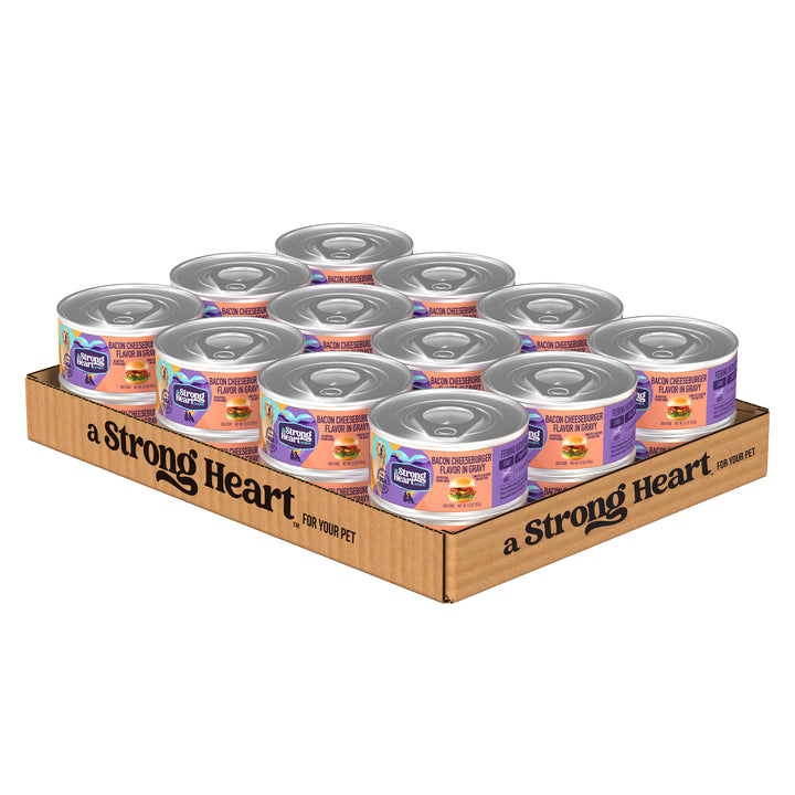 A Strong Heart - 5.5oz Pet Bacon Cheeseburger Flavor in Gravy